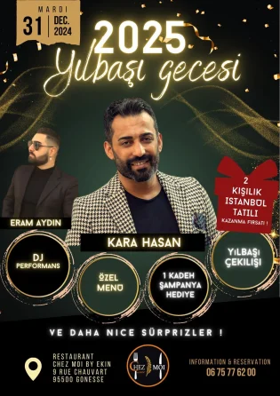 Réveillon du nouvel an 2024-2025