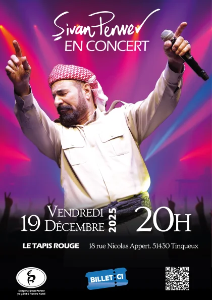 Şivan Perwer en concert à Reims